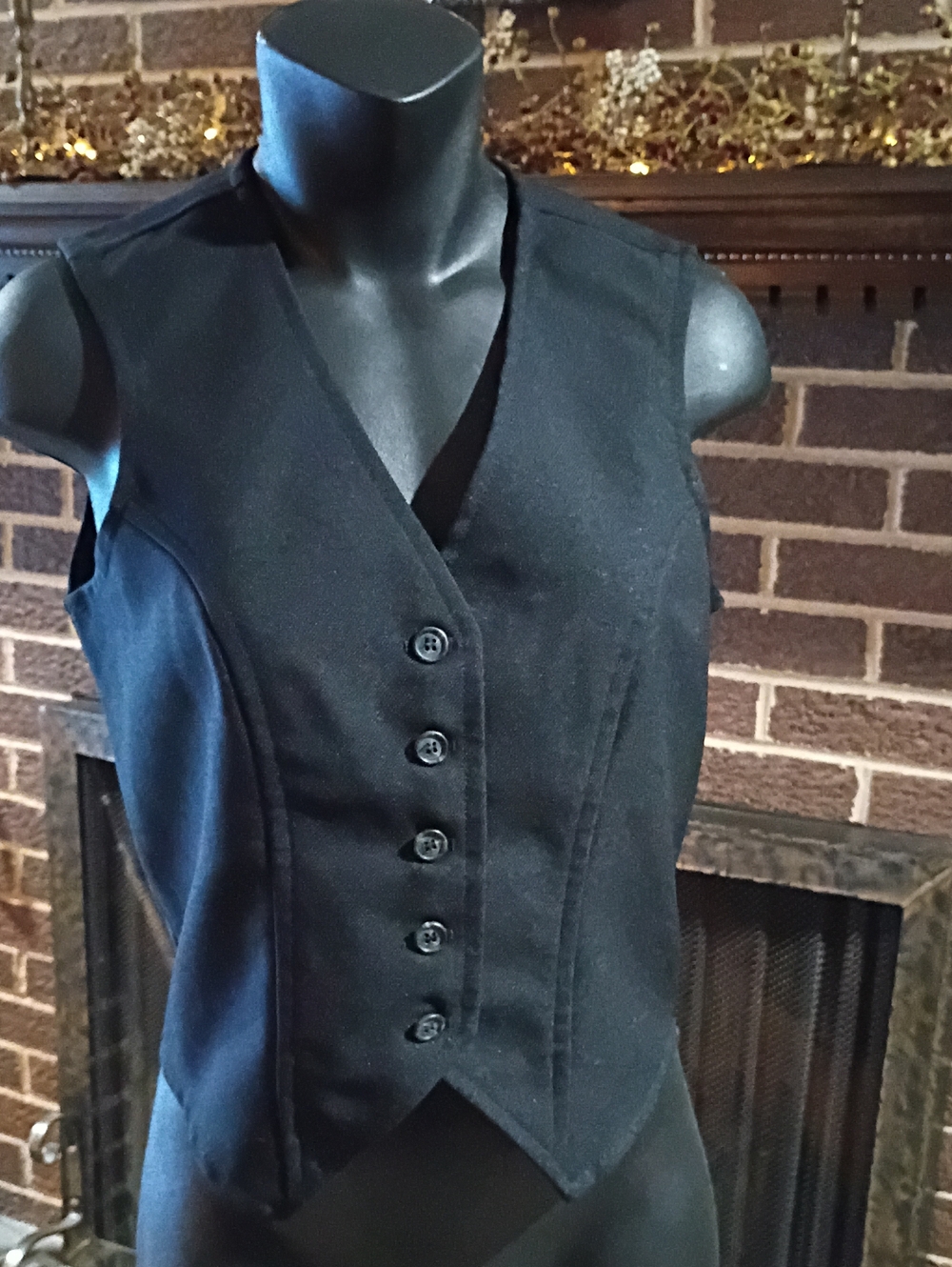 Classic Dickson-Jenkins Vintage Black Tailored Vest
